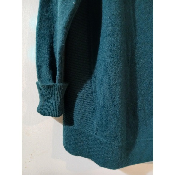 Halogen Women's Teal 100% Cashmere Crew Neck Long Sleeve Sweater Size L - Picture 4 of 6